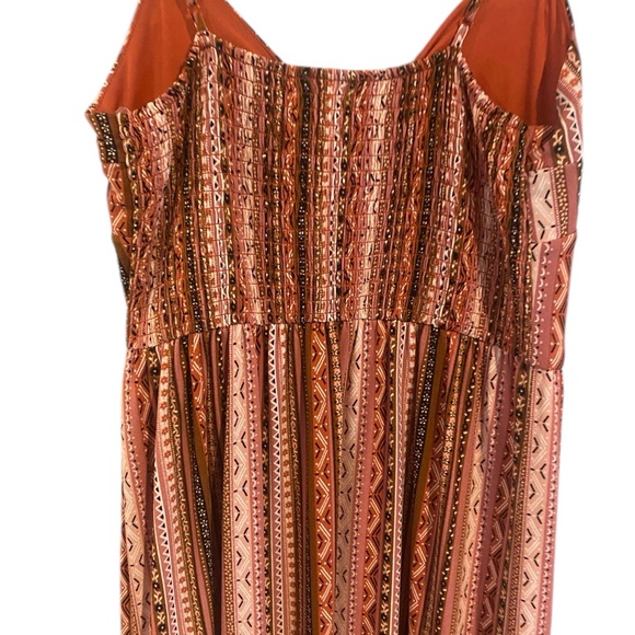 No Boundaries Pink and Brown Geometric Dress - Picture 7 of 10